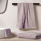 Σετ Πετσέτες Μπάνιου 3τμχ 440gsm 30X30+50X90+65X130 Lilac Marble